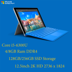 [Trả góp 0%]laptop 2 trong 1 kiêm máy tính bảng Surface Pro 4 Core i5-6300U/4gb Ram/128gb SSD/12.3inch 2K