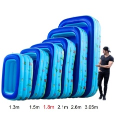 Bể bơi 3 tầng trẻ em hình chữ nhật 1.3m/ 1.5m/ 1.8m/ 2.1m/ 2.6m/ 3.05m – Chất liệu nhựa cao cấp, dày dặn