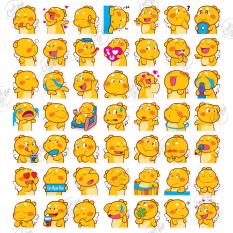Bộ 25 sticker ngẫu nhiên trong 50 mẫu chủ đề gấu bông Qoobee chống nước dán điện thoại, laptop, xe đạp, nón bảo hiểm,…