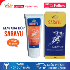 Kem xoa bóp giảm đau xương khớp, giảm đau vai gáy Sarayu Vioba – Hỗ trợ điều trị các trường hợp tê thấp, đau nhức, giảm đau lưng, đau dây thần kinh toạ, giảm đau do viêm khớp, đau khớp, đau cơ, đau dây chằng, thâm tím bong gân