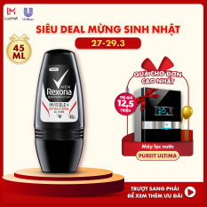 Lăn khử mùi Nam Rexona Men Invisible & Antibacterial 45ml