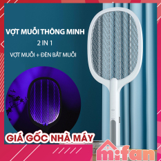 Vợt Muỗi kiêm Đèn Bắt Muỗi – 2 trong 1 – Pin Sạc Cao Cấp 1200 mAh