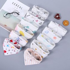 Yếm tam giác xô có nút cài cho bé (Set 10 chiếc)