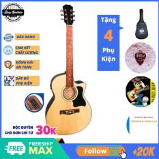 Đàn guitar Acoustic âm sắc rõ ràng, vang tốt, trọng lượng nhẹ và dễ sử dụng cho người mới bắt đầu có EQ model DT70X sử dụng hội họp party gia đình