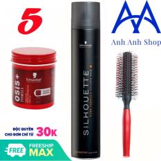 Combo Gôm và Sáp Osis Cao Cấp (cứng) + tặng 1 lược tạo kiểu