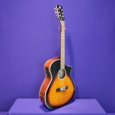 Đàn guitar acoustic có ty SVA102 + EQ 7545 kết nối loa có ty chống cong, tặng 7 phụ kiện : Bao da, dây jack 3m, capo, lục giác, tài liệu học, dây 1, dây 2 – Bảo hành 12 tháng