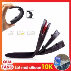 Miếng Lót Độn Đế Giày Tăng Chiều Cao 6cm Đệm Khí 3 Lớp + Tặng Lót mũi giày Silicon