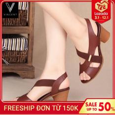 Dép sandal nữ cao cấp :đế cao 5cm : gồm 3 màu : vàng bò, đen, nâu. Đế silicon chắc chắn