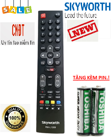 Remote điều khiển Tivi Skyworth RM-L1159-Hàng tốt-Mới 100%-Tặng kèm PIN