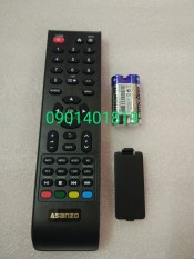 Điều khiển Tivi Asanzo LCD nút màu dưới (hàng chính hãng mới 100%)