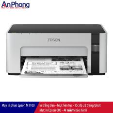Máy in phun đen trắng Epson M1100, kết nối USB, mực siêu rẻ, in cực nhanh, Bảo Hành 4 NĂM