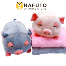 Gấu bông Hafuto | Gối mền 3in1 thú bông hình heo đờ đẫn, heo phê cần | quà tặng cho bạn gái | do choi tre em