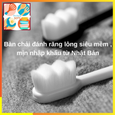 Bàn chải đánh răng lông mềm Không Đau Nướu Nhật Bản SOTY BR-020 Thiết kế 12.000 sợi lông tơ siêu mềm thích hợp cho người bị chảy máu thường xuyên , dùng được cho cả trẻ em và người lớn ( 4 Màu )