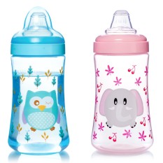 Bình uống nước cho bé UPASS 300ml có đầu hút mềm UP0148N