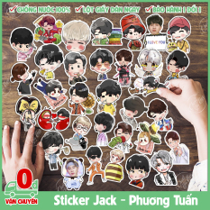 Combo 25/50/75 sticker hình dán decal chống nước chủ đề Jack J97 Phương Tuấn chibi dễ thương dán laptop điện thoại xe đạp Linh Ngoc Dang
