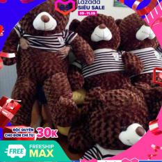 Gấu bông Teddy khổ vải 1m3 màu nâu cao cấp