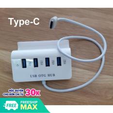 Hub USB Type-C ra 4 cổng USB kiêm giá đỡ cho Điện thoại – MẪU MỚI