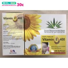 Vitamin E 400 Đẹp da, sáng da, chống lão hoá da hộp 100 viên