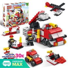 Đồ chơi trẻ em lego lắp ráp xếp hình cho bé 6 tuổi Biệt Đội Team 6in1 Lele Brother 8553,8552,8520,8525 (ngẫu nhiên)