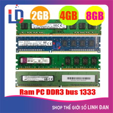 Ram máy tính để bàn 8GB 4GB 2GB DDR3 bus 1333 PC3 10600 (Hãng ngẫu nhiên) Kingston samsung hynix SSD … PCR3 TH