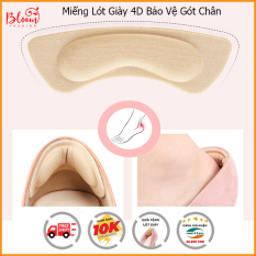 [COTTON 100%] Miếng Lót Giày cao gót nữ êm chân 4D chống trầy xước, chống trượt | Màu Kem | Phụ kiện giày Bloom