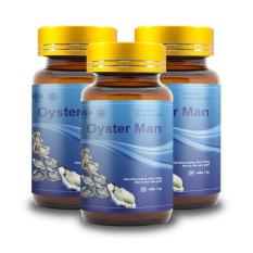 Combo 3 Tinh Hàu Biển Oyster Man – Tăng Cường Sinh Lý Nam Giới, Tăng Ham Muốn, Cường Dương (Hộp 30 viên)