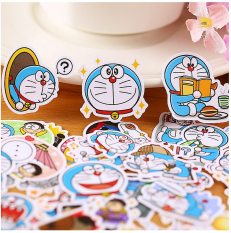 120 mẫu sticker hình dán decal chống nước chủ đề mèo máy Đô rê mon Doraemon