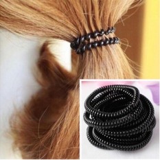 Combo 10 sợi buộc tóc lò xo đen
