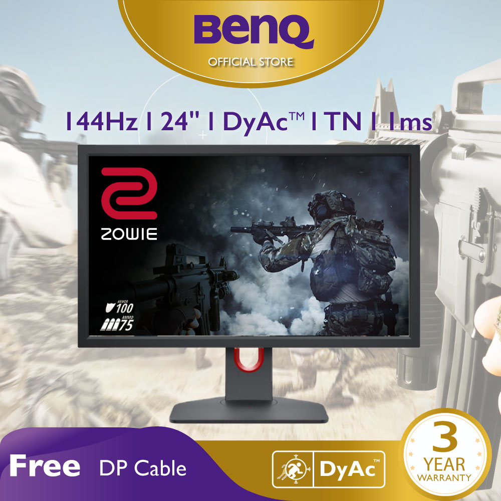 Màn hình máy tính BenQ ZOWIE XL2411K 24 inch 144Hz 1ms sử dụng công nghệ DyAC độc quyền chuyên Esports...