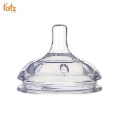 Núm ty cổ rộng silicon Fatz Baby size M&L, sở hữu thiết kế hiện đại với van khí kép vừa chống sặc hiệu quả vừa ngăn không khí tràn vào bình và dạ dày bé khi bú