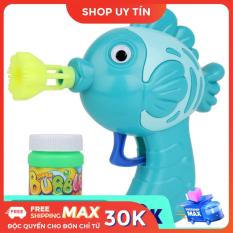 Siêu phẩm đồ chơi trẻ em thổi bong bóng xà phòng hình cá siêu dễ thương cho bé từ 1 tuổi trở lên