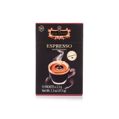 Cà Phê Đen Hòa Tan Espresso KING COFFEE – Hộp 15 gói x 2.5g – Arabica café hòa tan đậm hương vị cà phê Ý