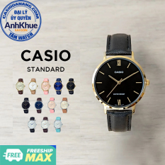 Đồng hồ nữ dây da Casio Standard chính hãng Anh Khuê LTP-VT01 Series (34mm)