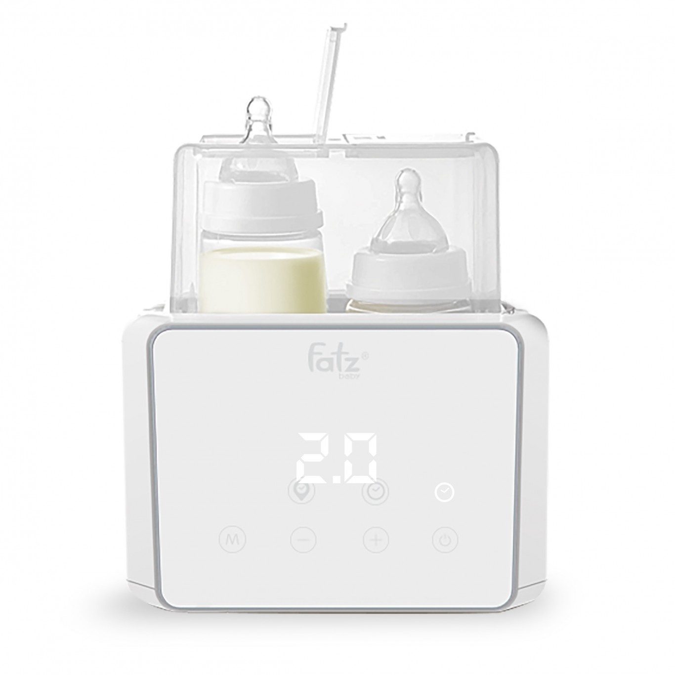 Máy hâm sữa tiệt trùng điện tử Fatz Baby Duo 3 FB3093VN, giá đỡ ngăn cách đế đun nóng, tiện...