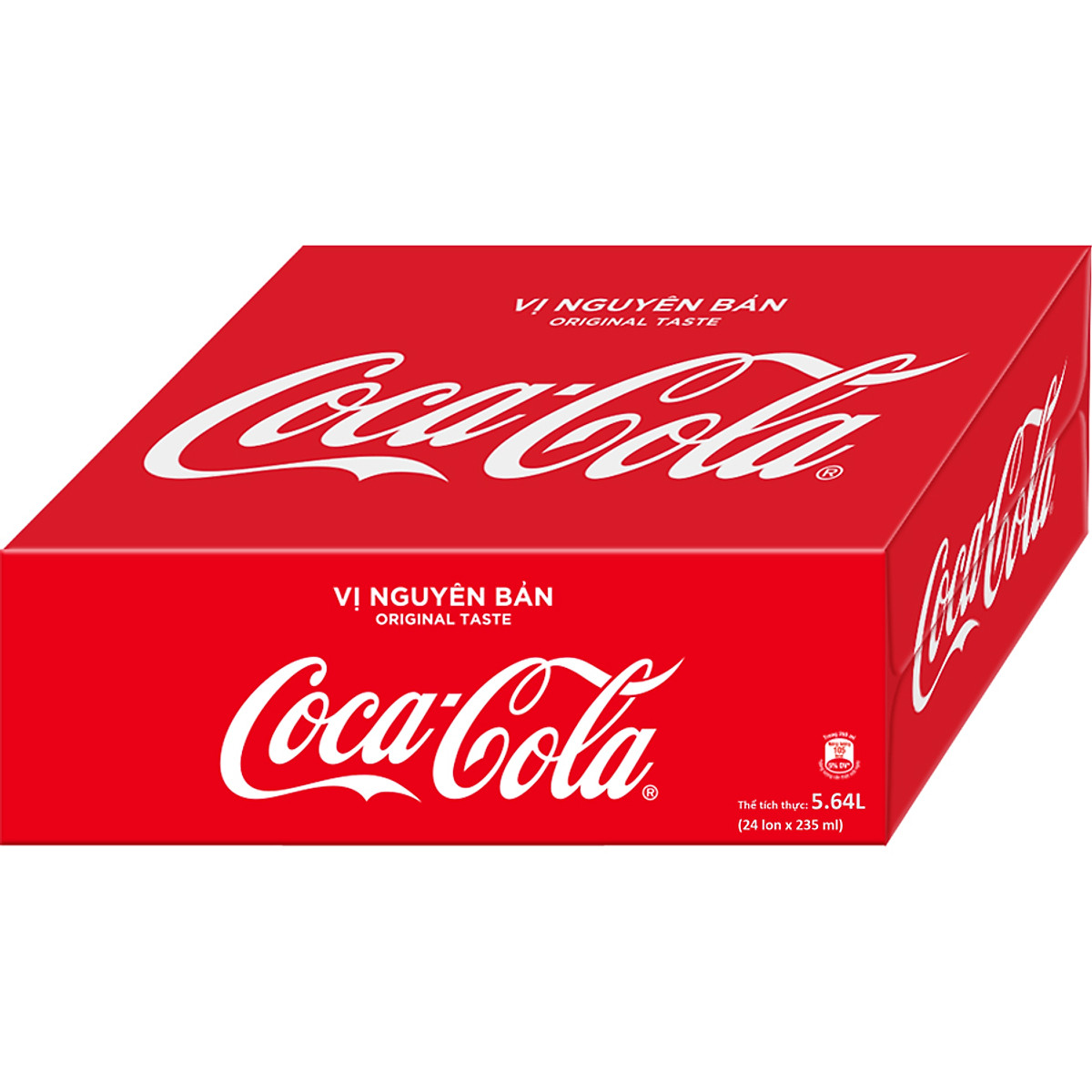 Thùng 24 lon x 235ml Coca Cola vị nguyên bản