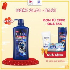 Dầu tắm gội CLEAR Men 3 trong 1 – ACTIVE CLEAN SẠCH SÂU – 630g