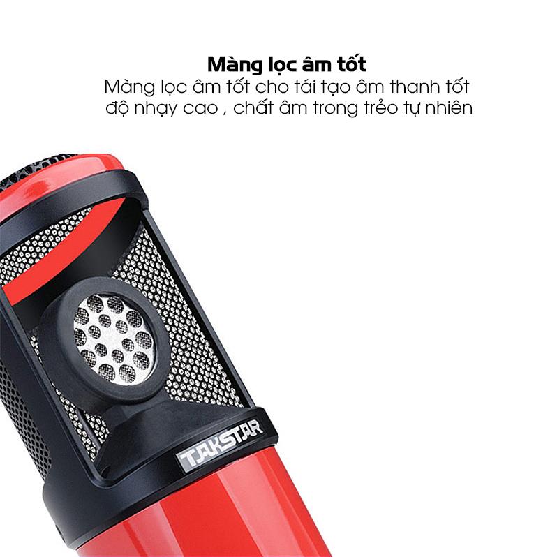 [Nhập EXCLUSIVEW501 giảm 10% tối đa 300k] Mic thu âm Takstar PC-K320 hát karaoke thu âm livestream bảo hành 12...