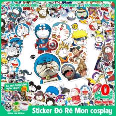 120 mẫu sticker hình dán chủ đề Đôrêmon (Doraemon) cosplay chống nước dán điện thoại, laptop, xe đạp, nón bảo hiểm,…