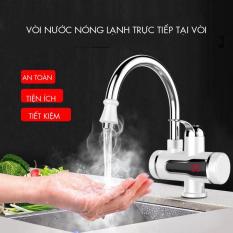Voi nuoc nong, Gia tien may nuoc nong, Máy Nước Nóng Trực Tiếp Tại Vòi Công Suất 3000W Làm Nóng Nhanh, Tích Hợp 2 Đường Nước Lạnh Và Nóng – Bảo Hành 12 Tháng Lỗi 1 Đổi 1.
