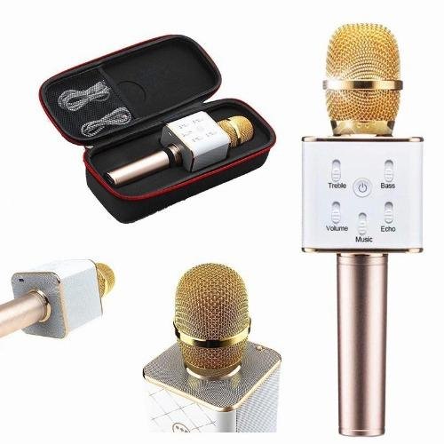 Micro karaoke tích hợp Loa Bluetooth Q7 (Vàng)