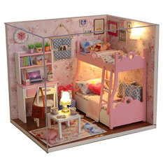 Mô hình nhà gỗ DIY Căn phòng bé gái