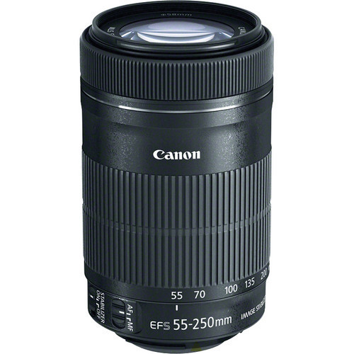 Ống kính Canon EF-S 55-250mm f / 4-5.6 IS STM (Đen) - Hàng nhập khẩu